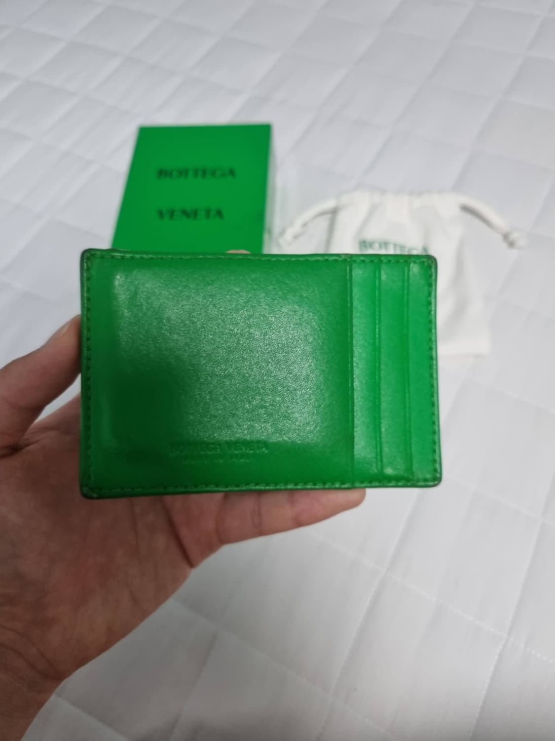 보테가베네타 카세트 카드지갑 그린 상품이미지3