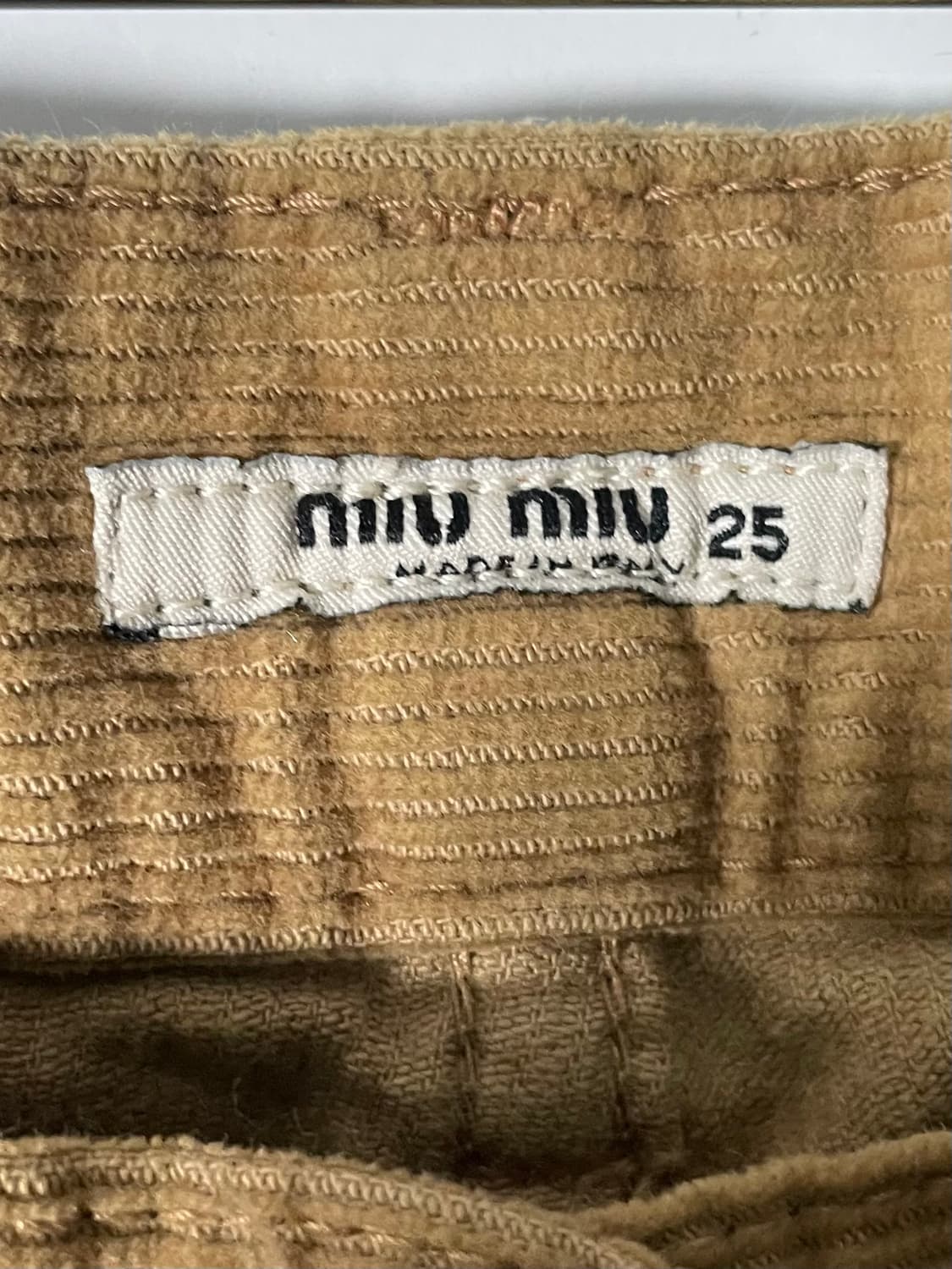 미우미우 우먼스 코듀로이 플레어진(onp.01)   상품이미지5