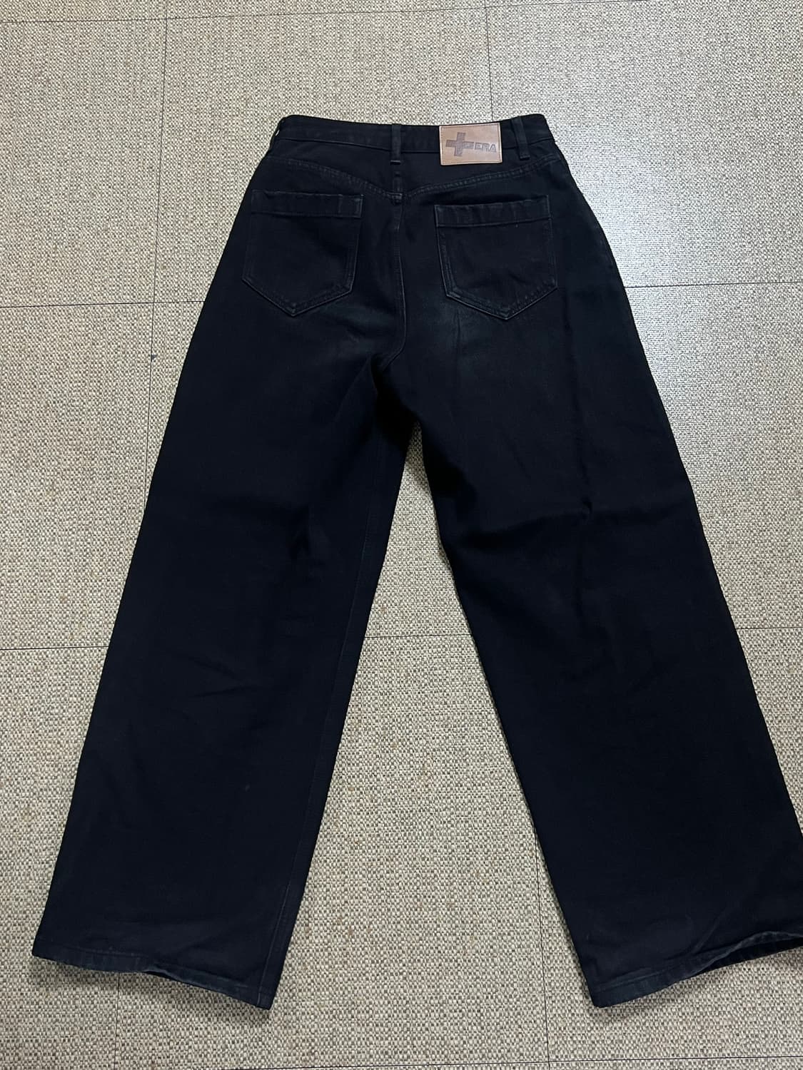 ERA wide fit denim pants_black 상품이미지4