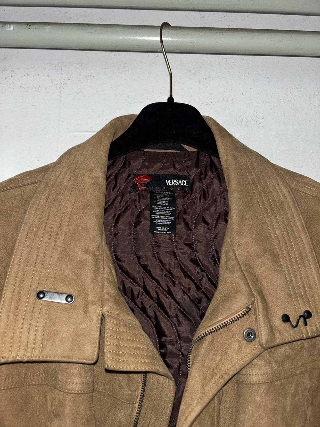 Versace Sport 1990s 스웨이드 코트 상품이미지5