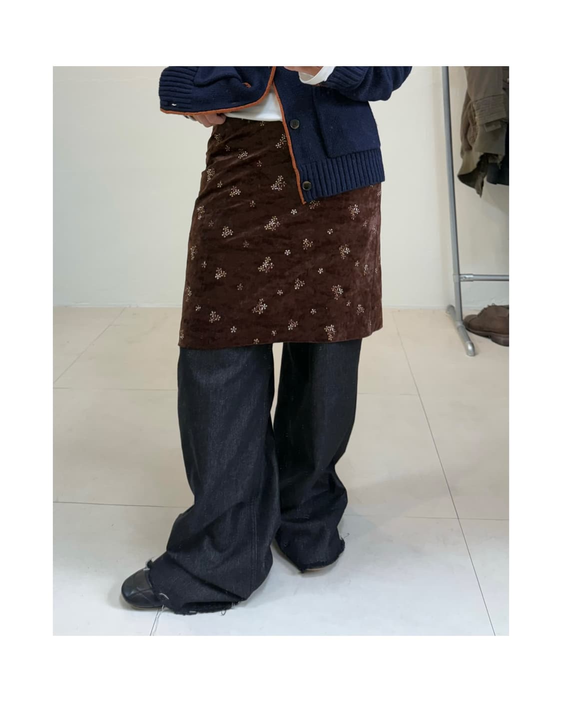 빈티지 미디 스커트 상품이미지4