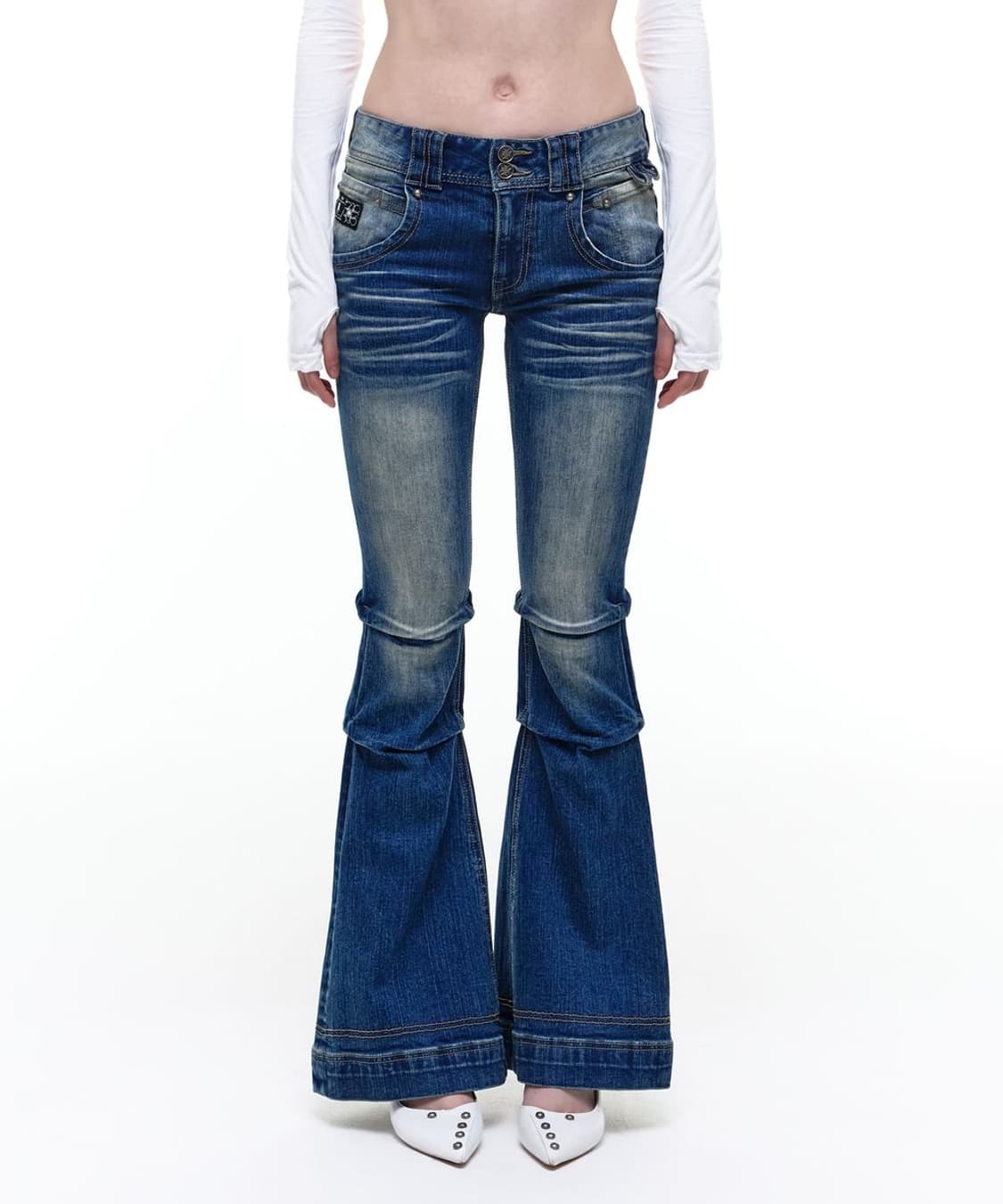 오퍼스0012 STUNNER FLARE DENIM PANTS 상품이미지1