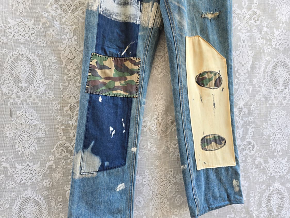 본즈 앤 피스 카모패치워크 데님 상품이미지3
