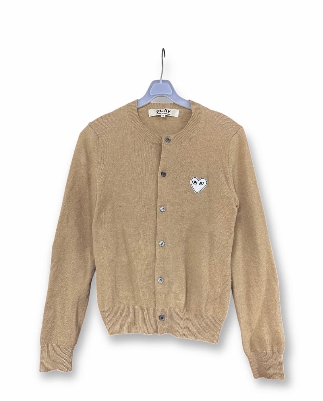 꼼데가르송 베이지 니트 가디건 상품이미지1