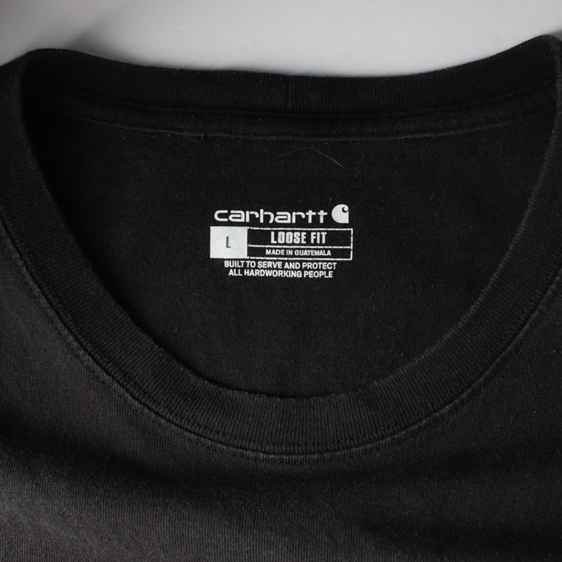 칼하트 K87 워크웨어 포켓 반팔 티셔츠 블랙 L 상품이미지5