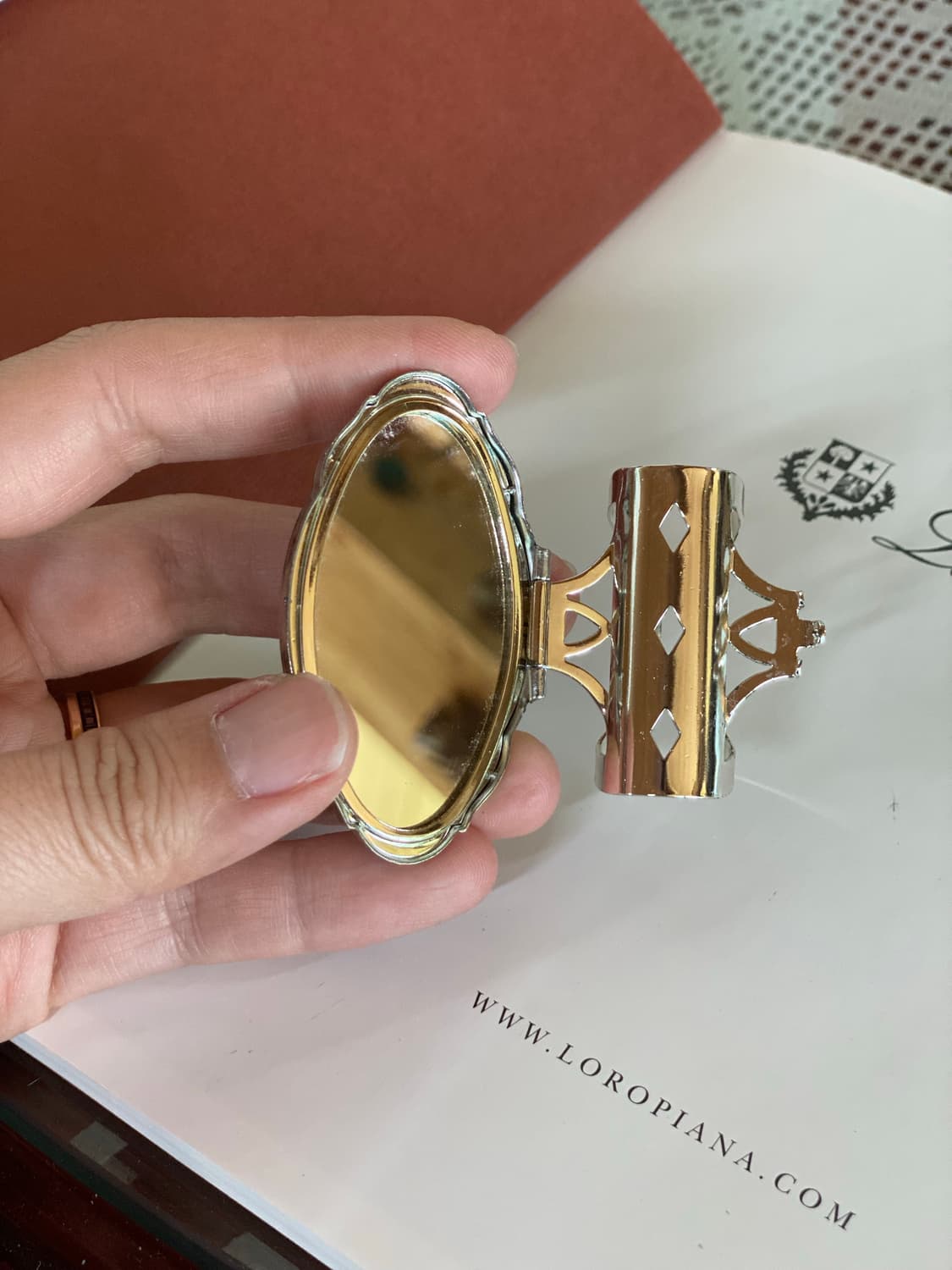 빈티지 레트로 립스틱 홀더 거울 콤팩트 상품이미지5