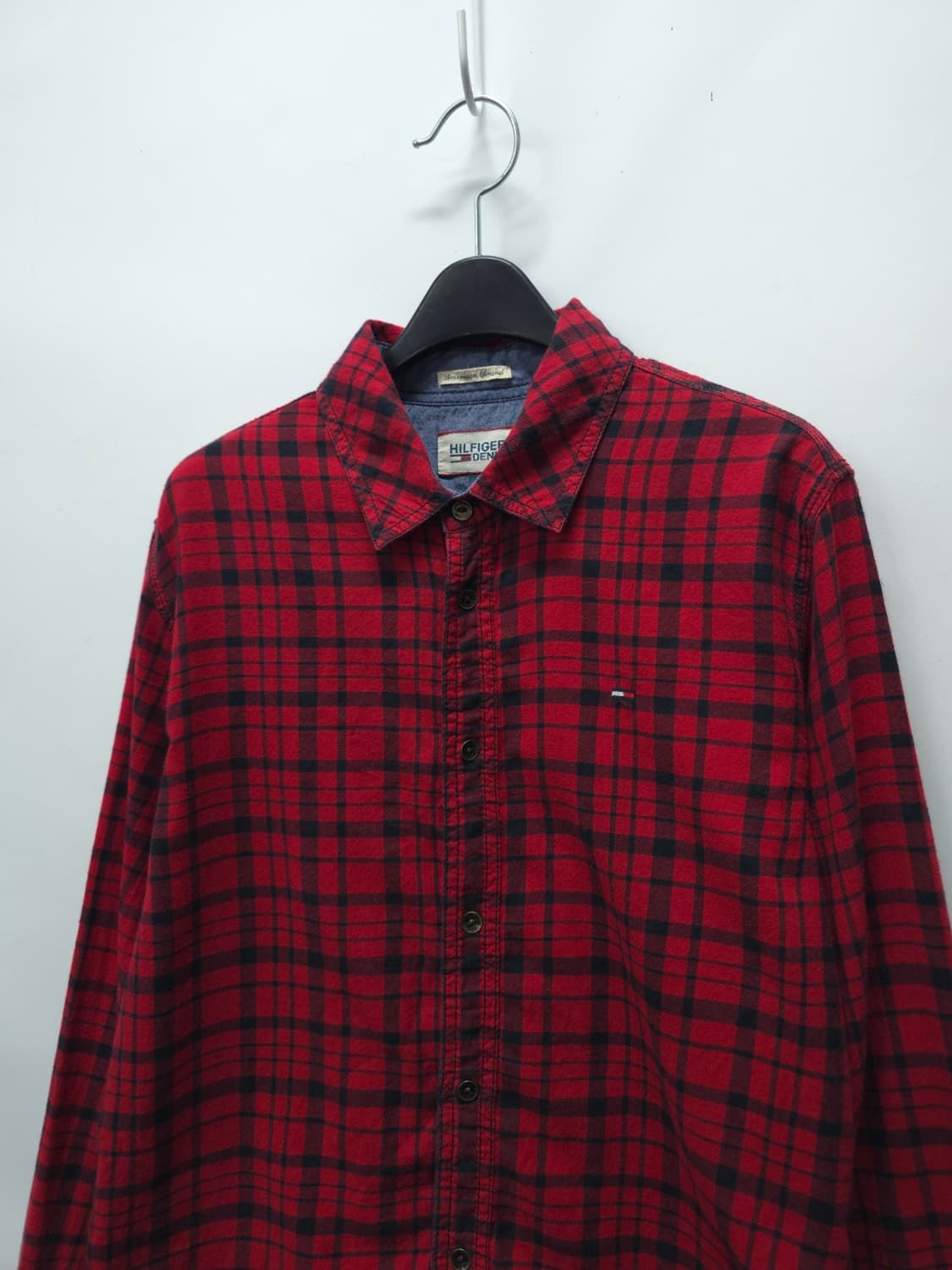 힐피거데님 레드 체크셔츠 ( 여성 상품이미지2