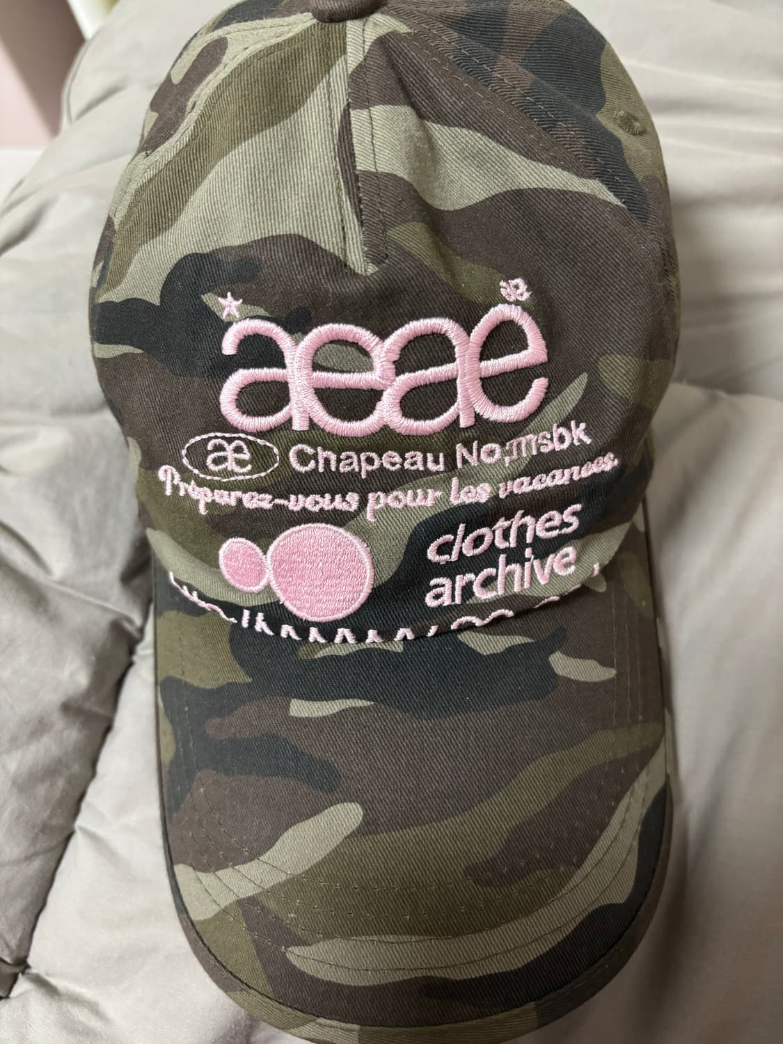 AEAE 에이이에이이 카모 5 패널 캡 그린 상품이미지2