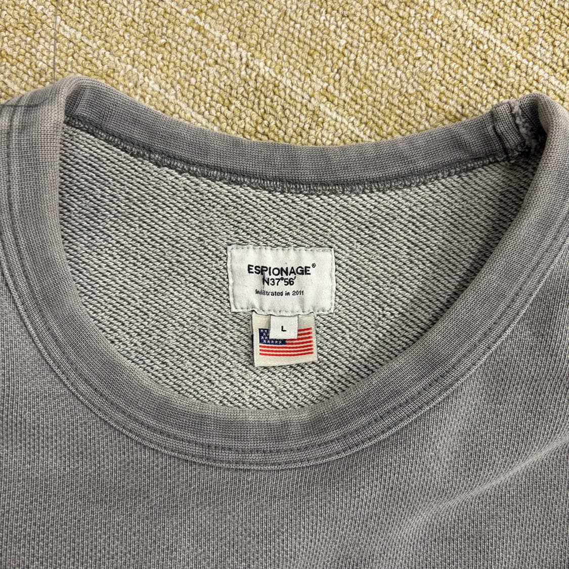 에스피오나지 그레이 맨투맨(L) 상품이미지6