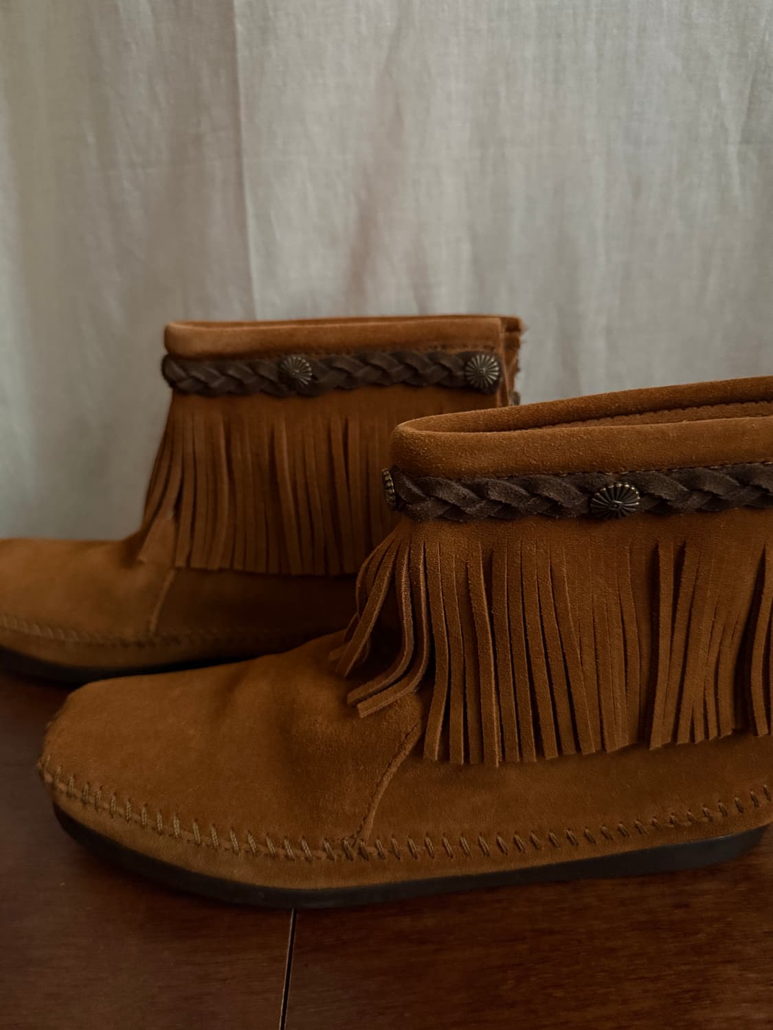 MINNETONKA   fringe suede boots 상품이미지2