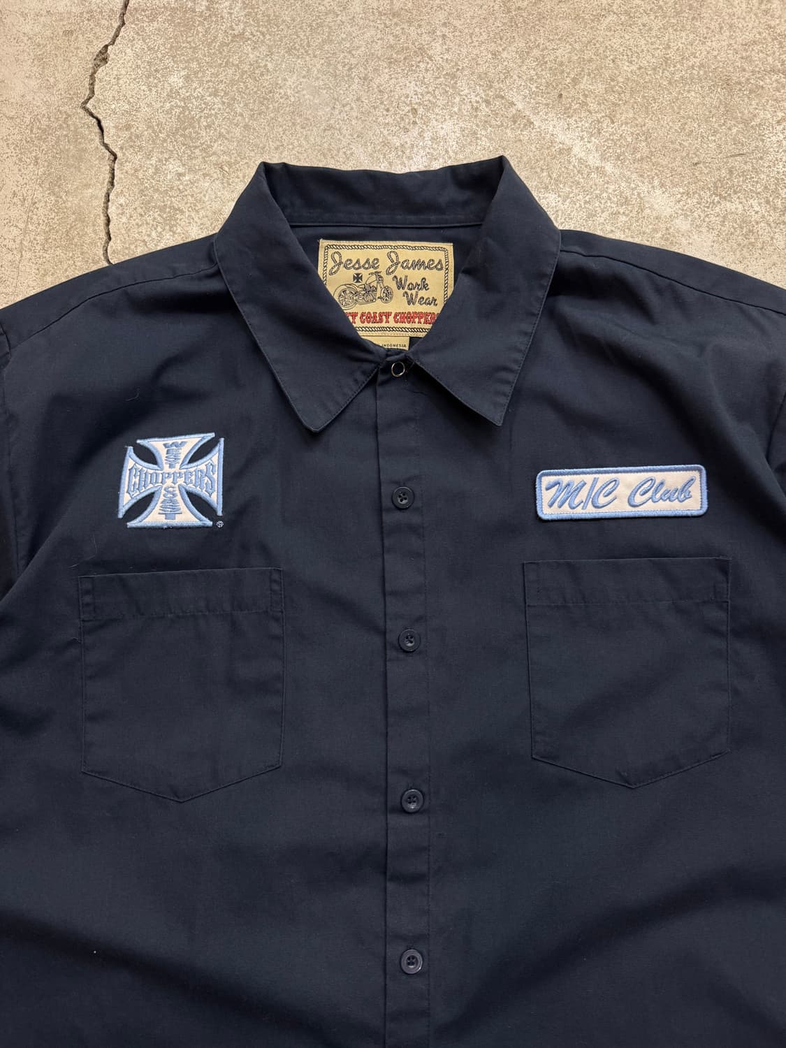 00s 웨스트 코스트 차퍼스 반팔 바이커 워크셔츠 상품이미지2