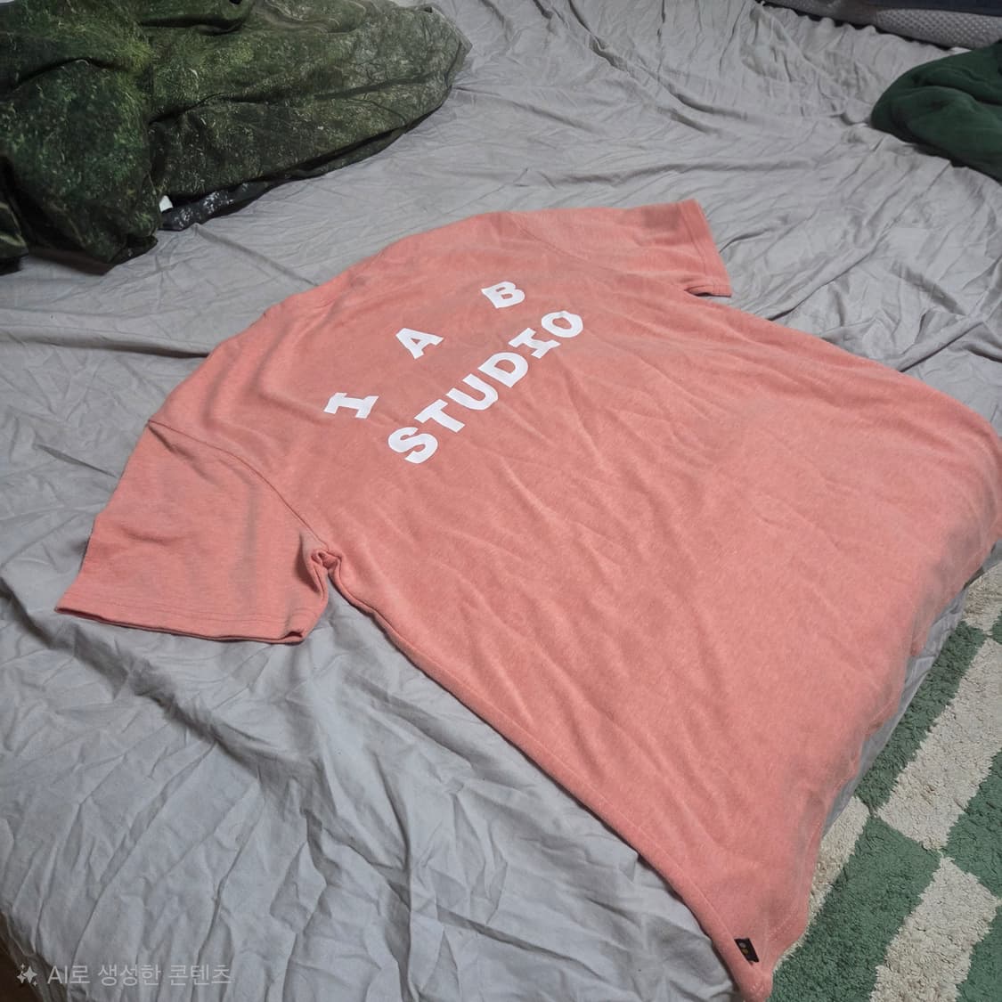IAB STUDIO Salmon T shirt L size 상품이미지2