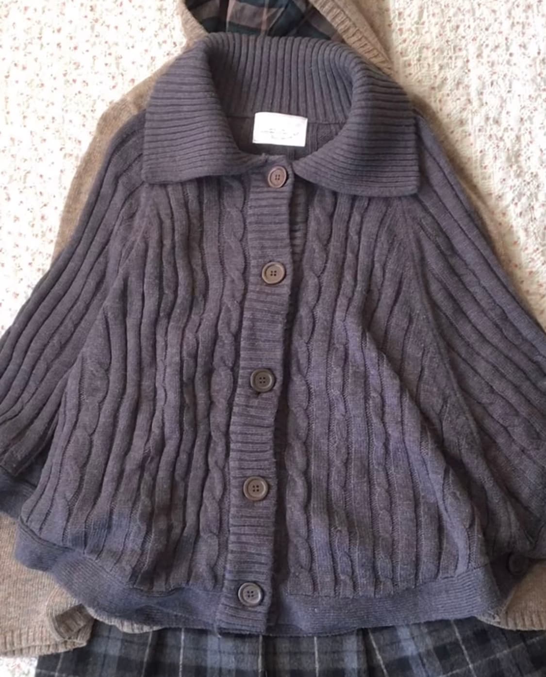 마루빈티지 모리걸 무채색 블랙 케이프 상품이미지1