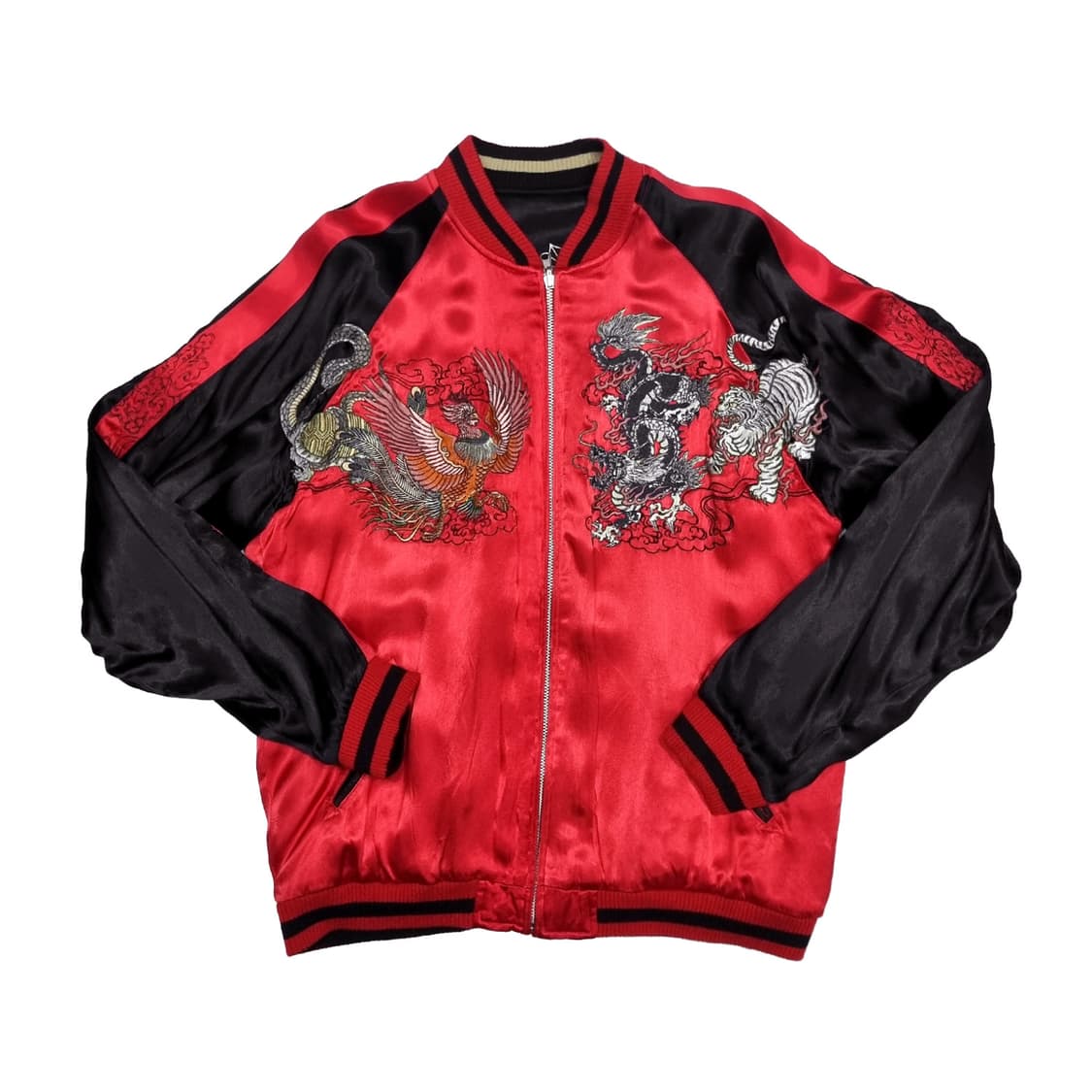 백화요란 | 육장생 양면 스카쟌 | 레드, 아이보리 | XL 상품이미지2