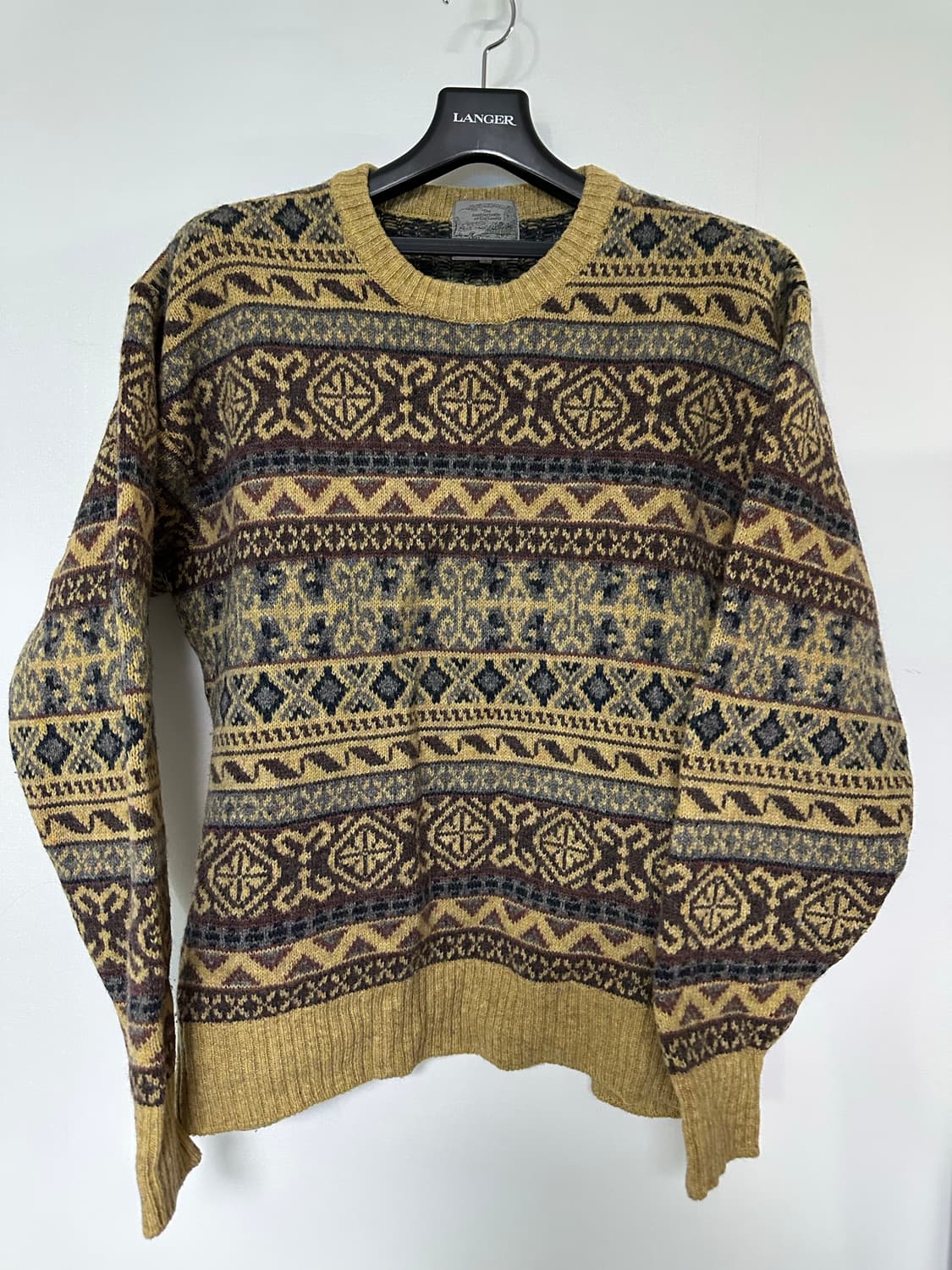 일본 빈티지 패턴 니트 스웨터 상품이미지1