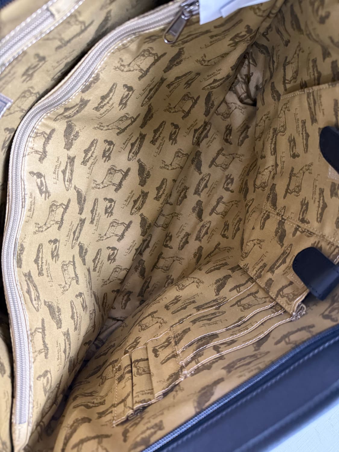 (OS)LLBEAN 엘엘빈 레더 라지 토트백 블랙 상품이미지5