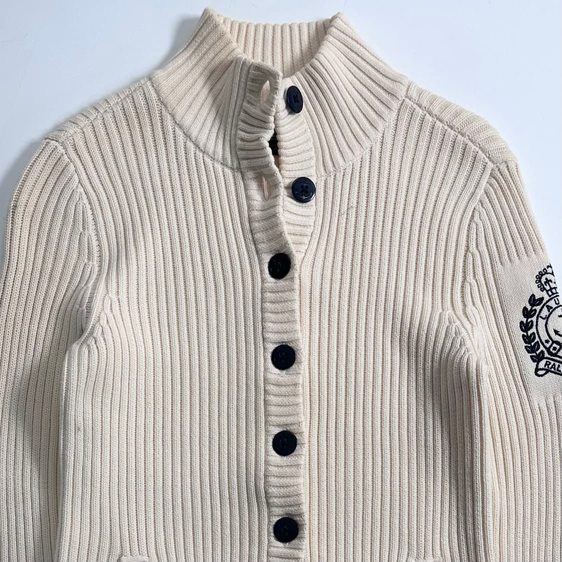 로렌 랄프로렌 니트 버튼 하이넥 가디건 상품이미지2