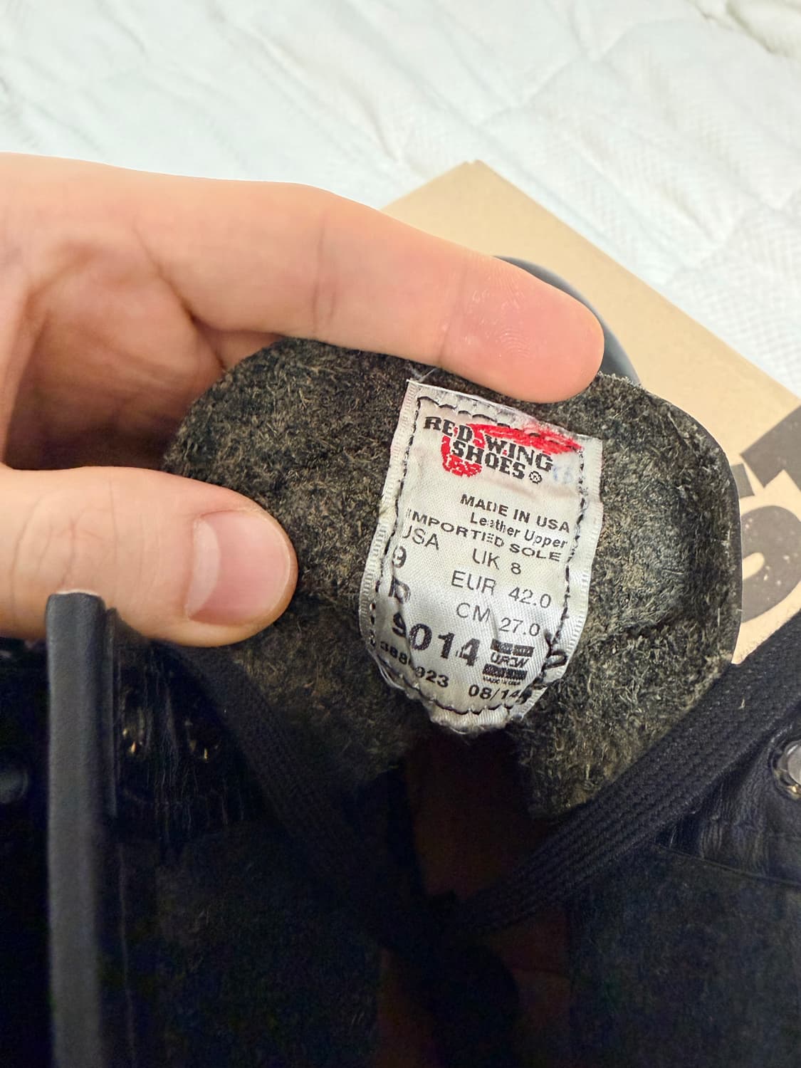 레드윙 9014 벡맨 페더스톤 9d 밑창 교체 상품이미지8