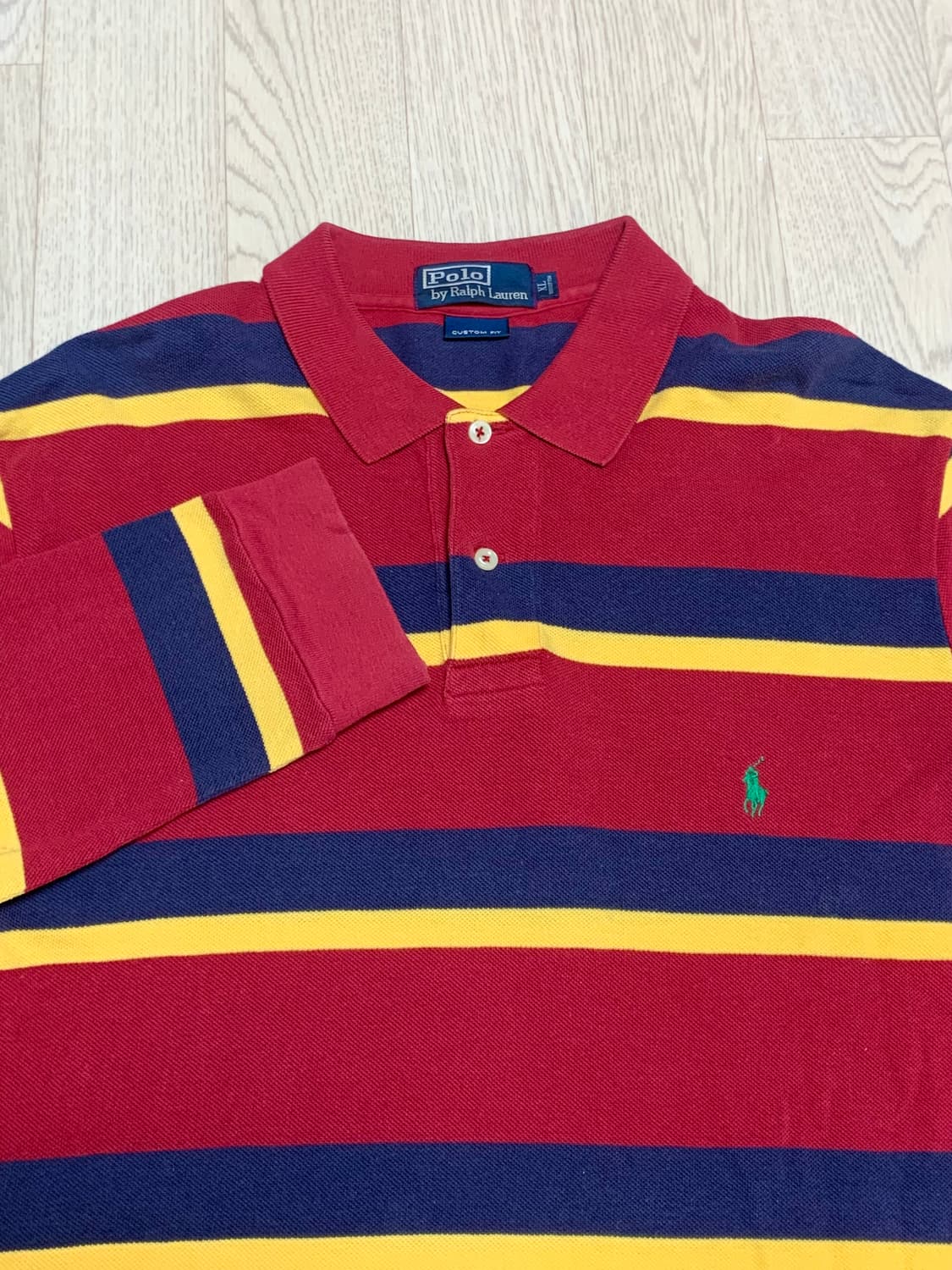 폴로 스트라이프 카라티 XL 상품이미지3