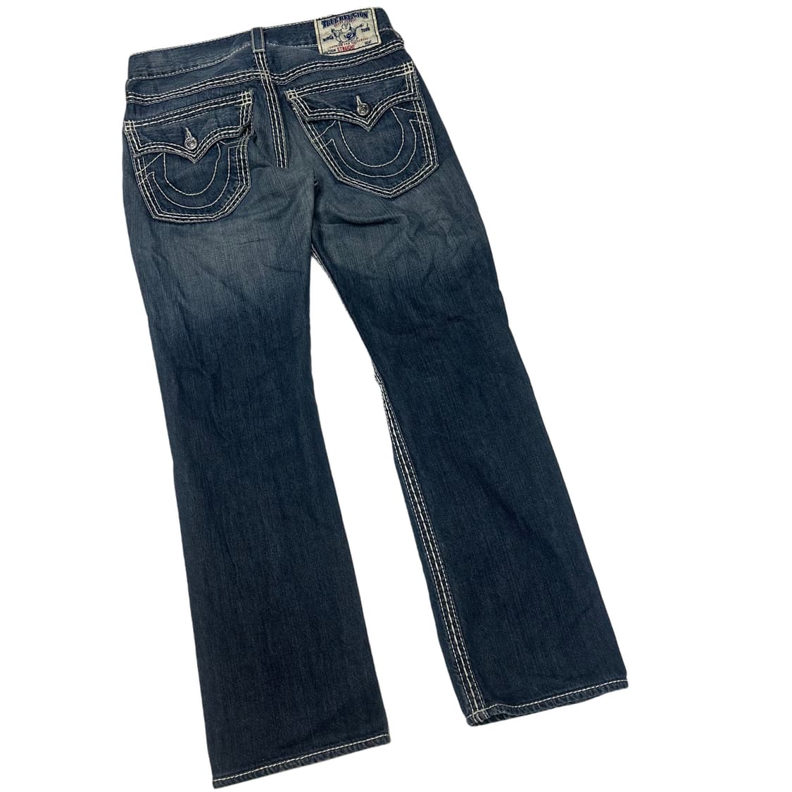 트루릴리전 화이트 스티치 스트레이트 워싱데님진 30 상품이미지3