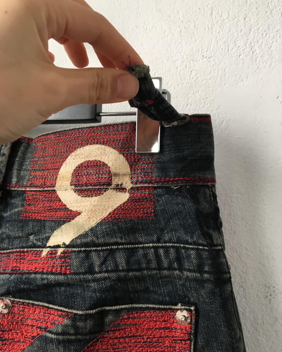 Back point washing denim pants 상품이미지4