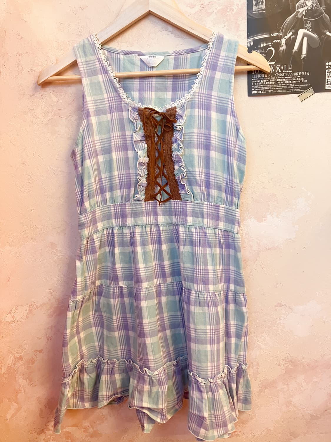 디어마이러브 체크 미니원피스 상품이미지2