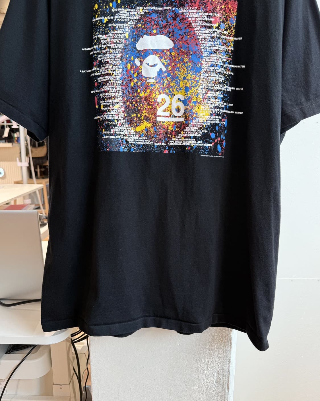 베이프 블랙 26th 노 웨어 하프티  상품이미지6