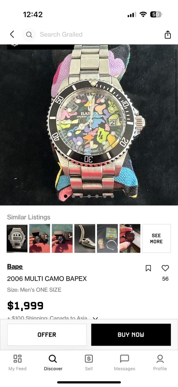 베이펙스 멀티 카모 [베이프 OG 니고 휴먼메이드] 롤렉스 서브마리너 상품이미지10