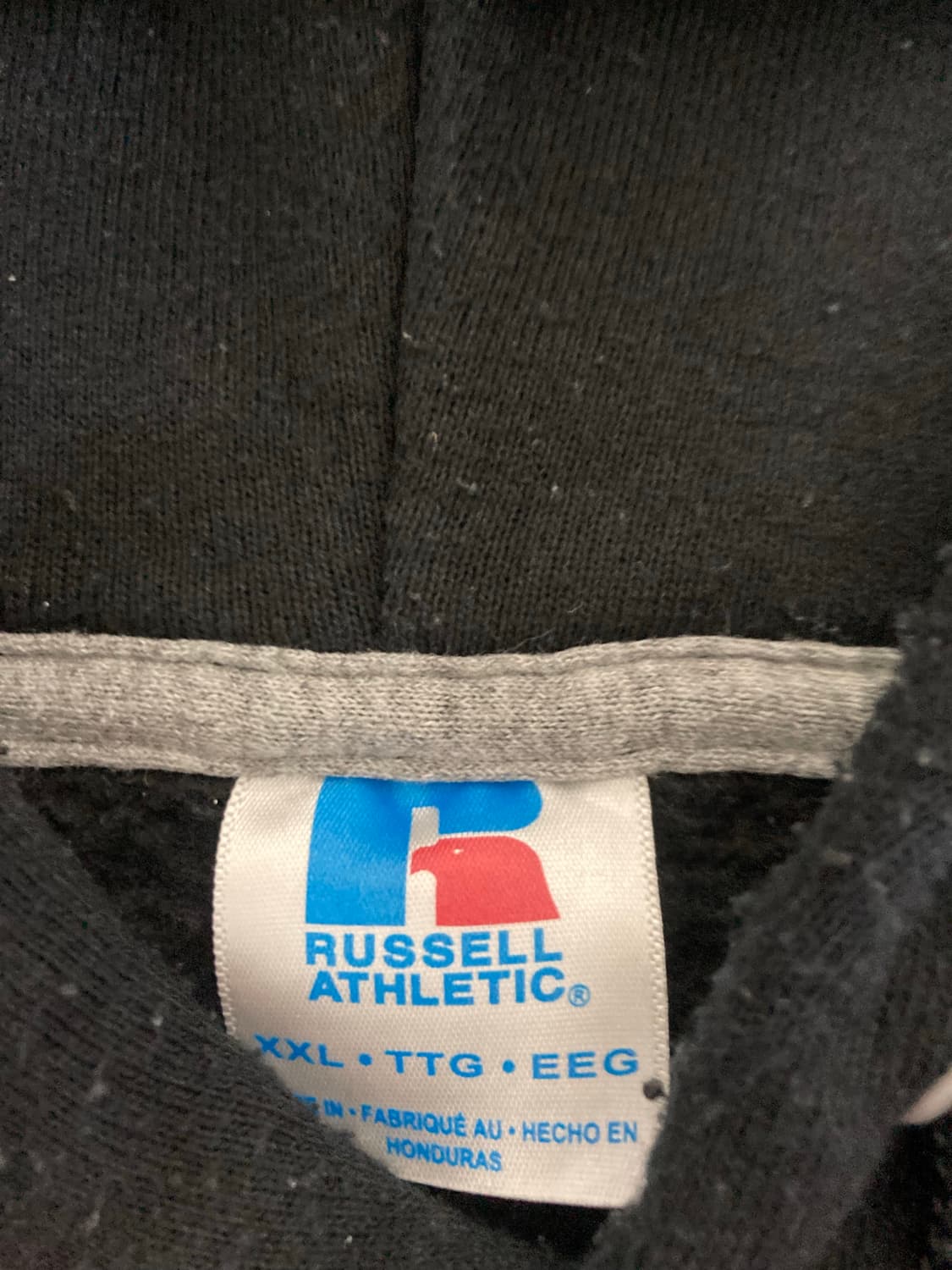 빈티지 러셀 블랙 후드 스웻 상품이미지3