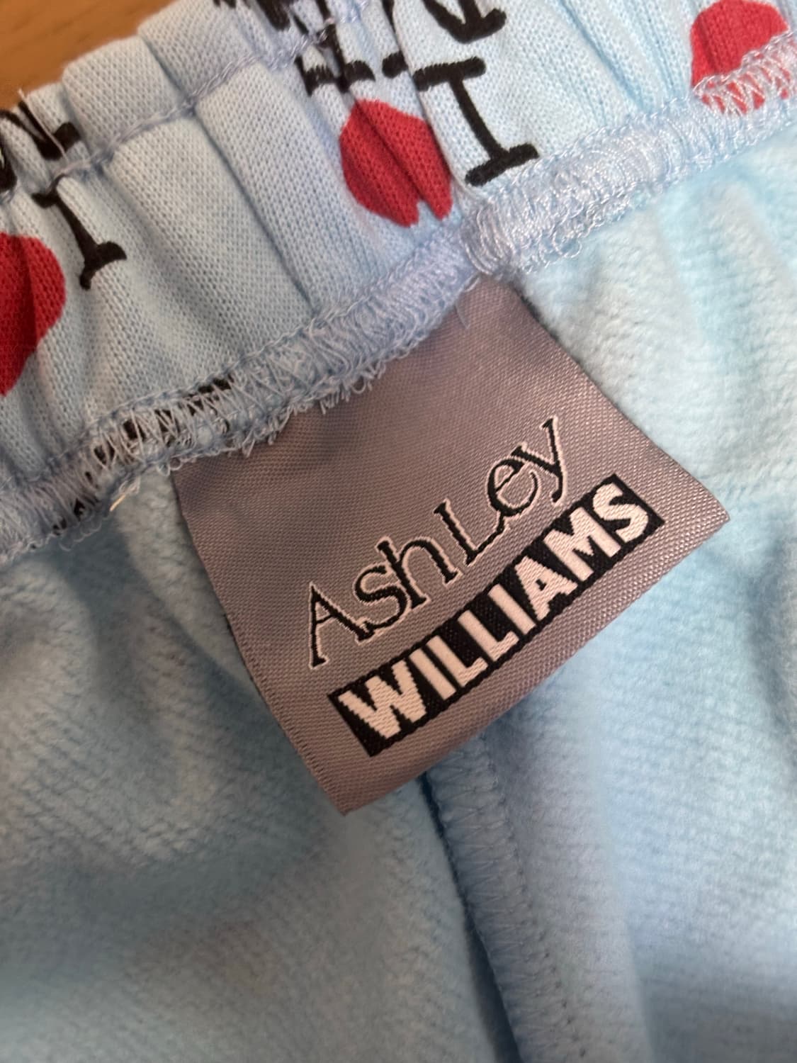 애슐리 윌리엄스 S 아이러브미 블루 조거팬츠 상품이미지3