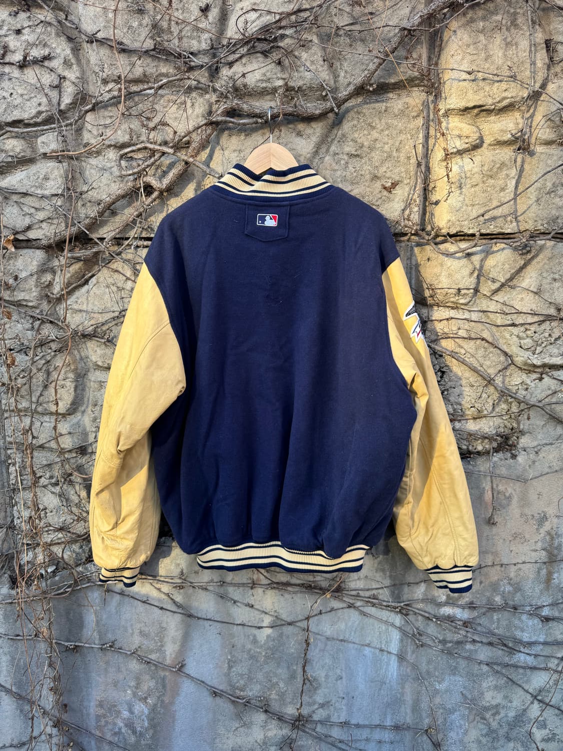 90s 마제스틱 빈티지 뉴욕 양키스 울 레더암 바시티 자켓 xl 상품이미지2