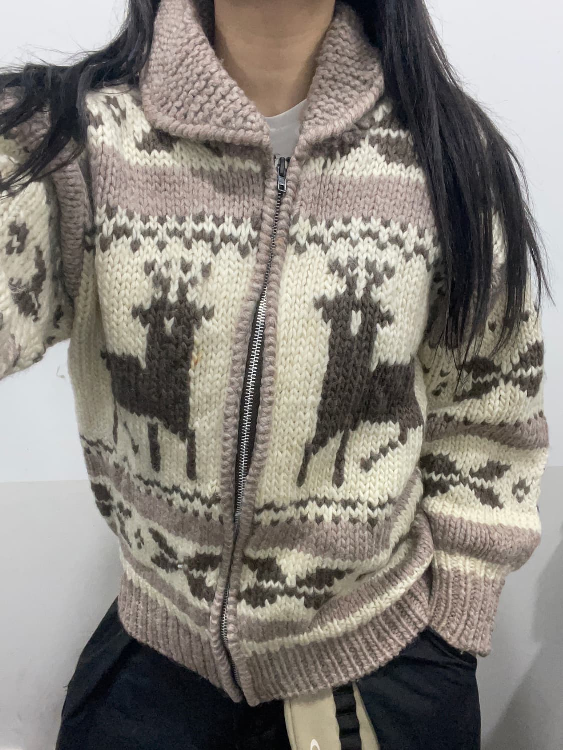 (빈티지)90‘s MACHOPE 맥호프 울 숄카라 코위찬 상품이미지1