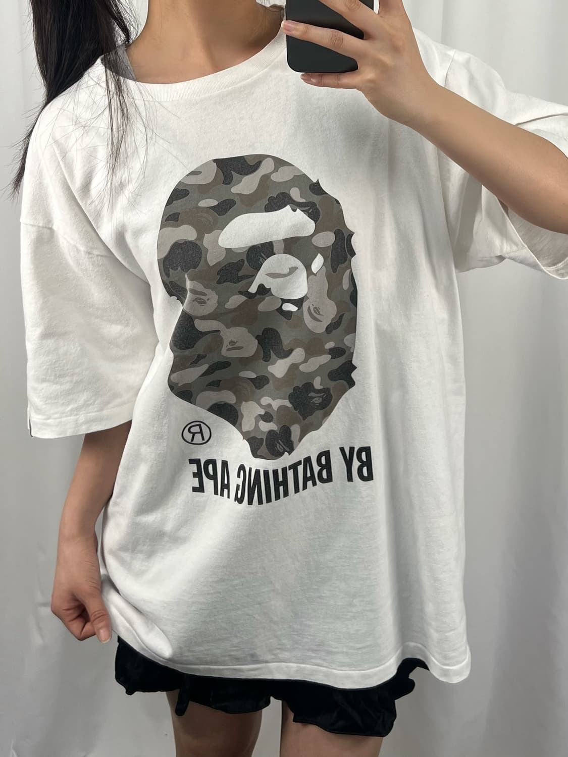 베이프 시티 카모 화이트 반팔 상품이미지4