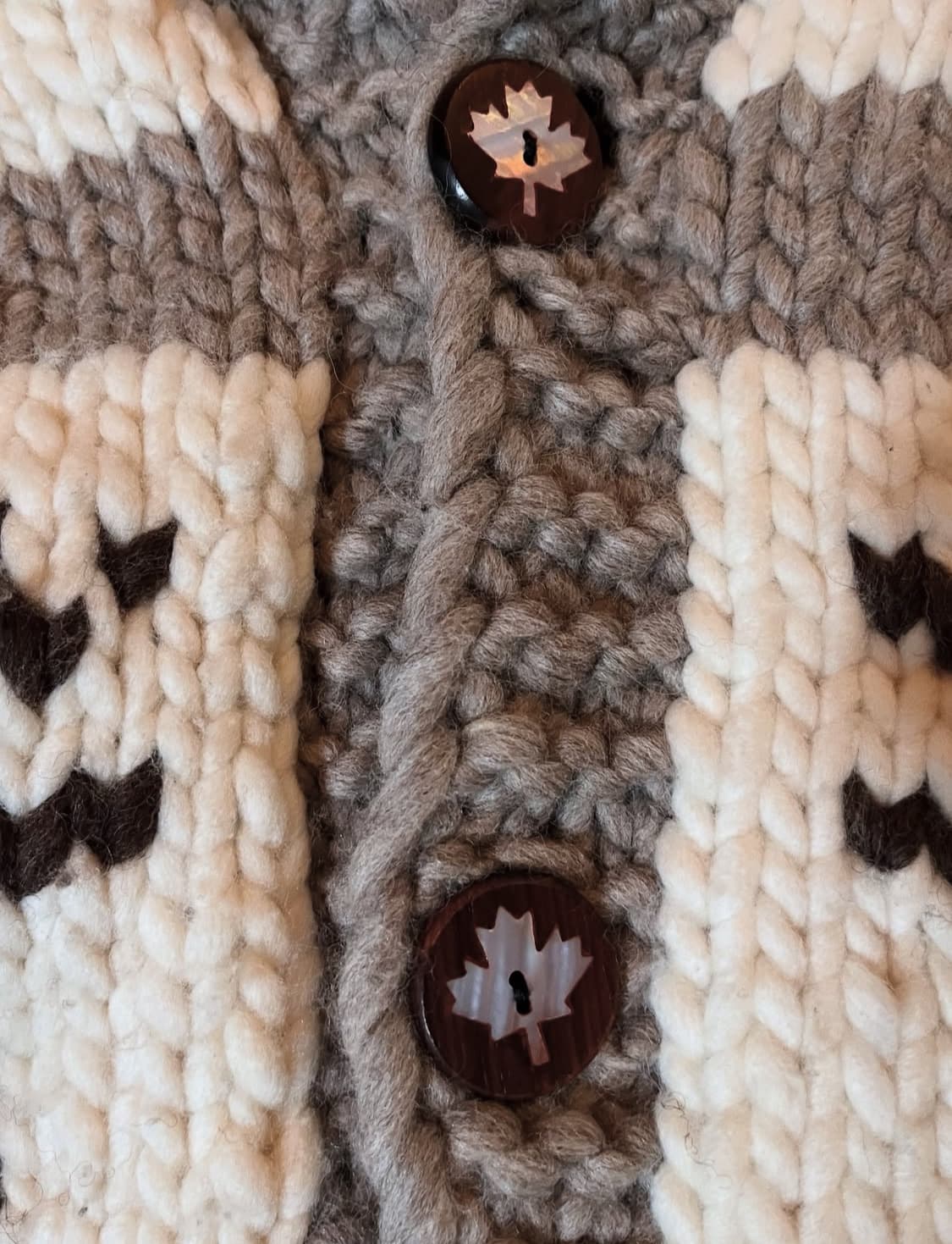 Cowichan knit sweater 캐나다 코위찬 스웨터 가디건 상품이미지3