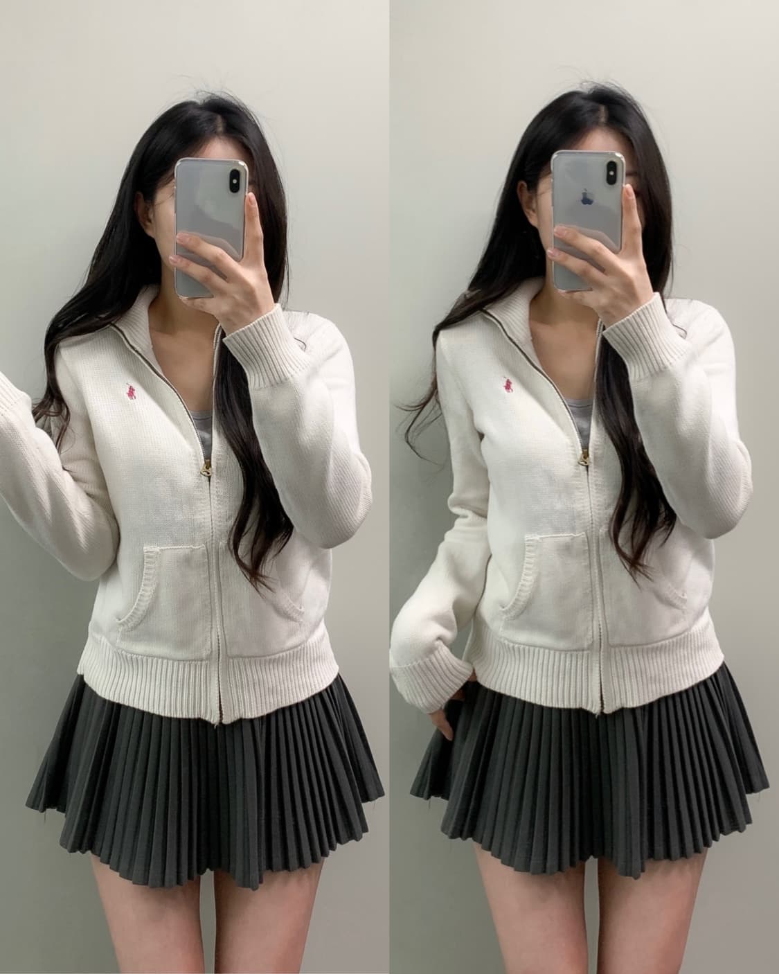 폴로 니트 집업 상품이미지1