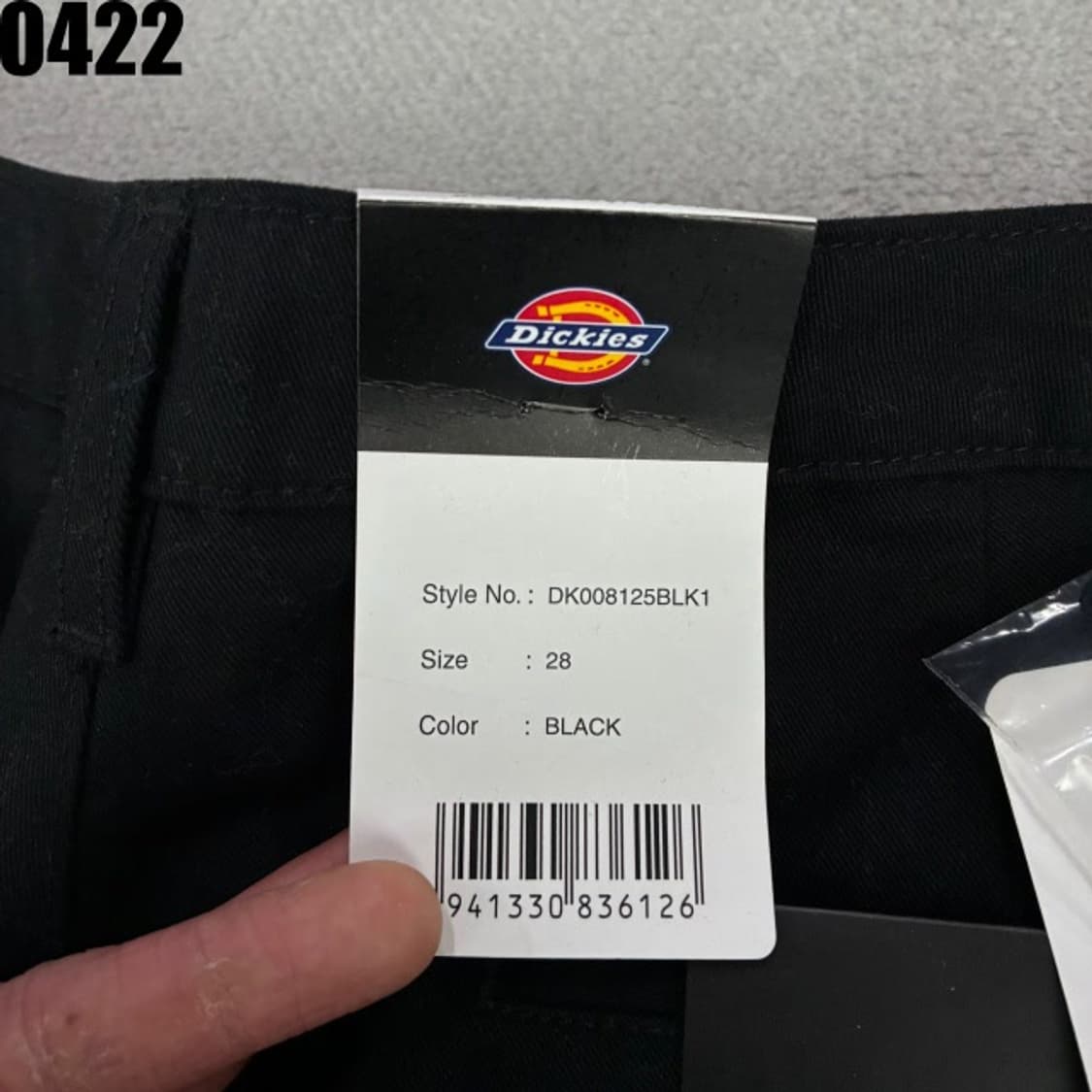 디키즈 플리츠 와이드 블랙 바지 28 새상품 상품이미지2