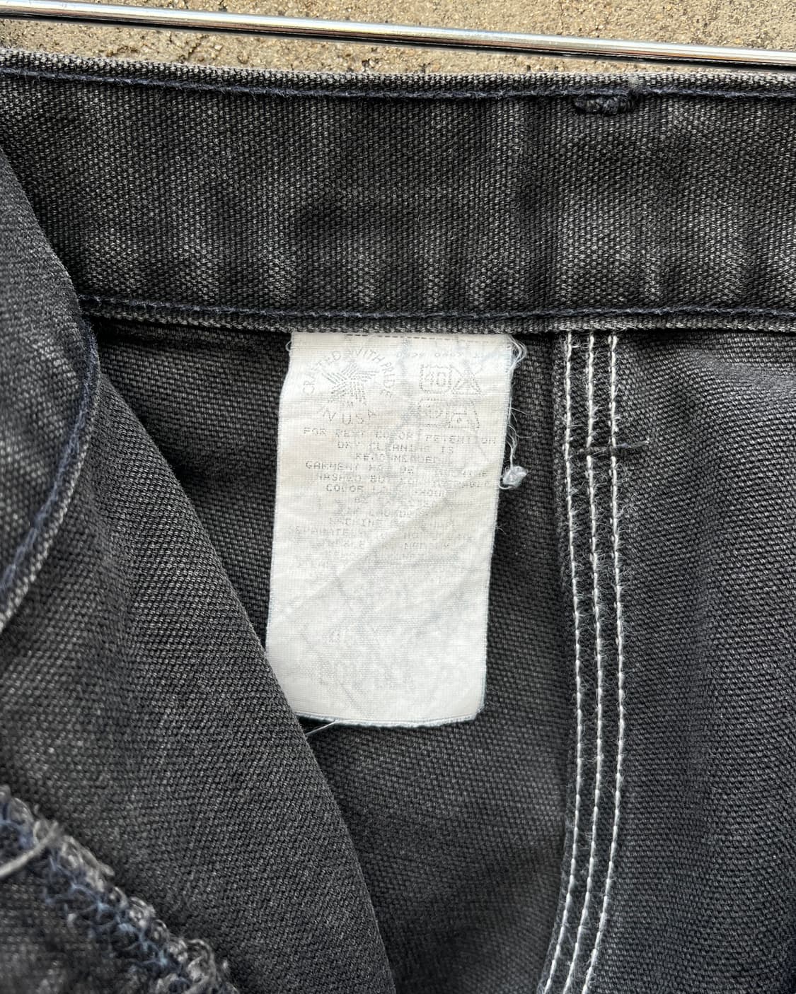 [38] 90s 미국제 칼하트 블랙 더블니 B01 BLK 상품이미지6