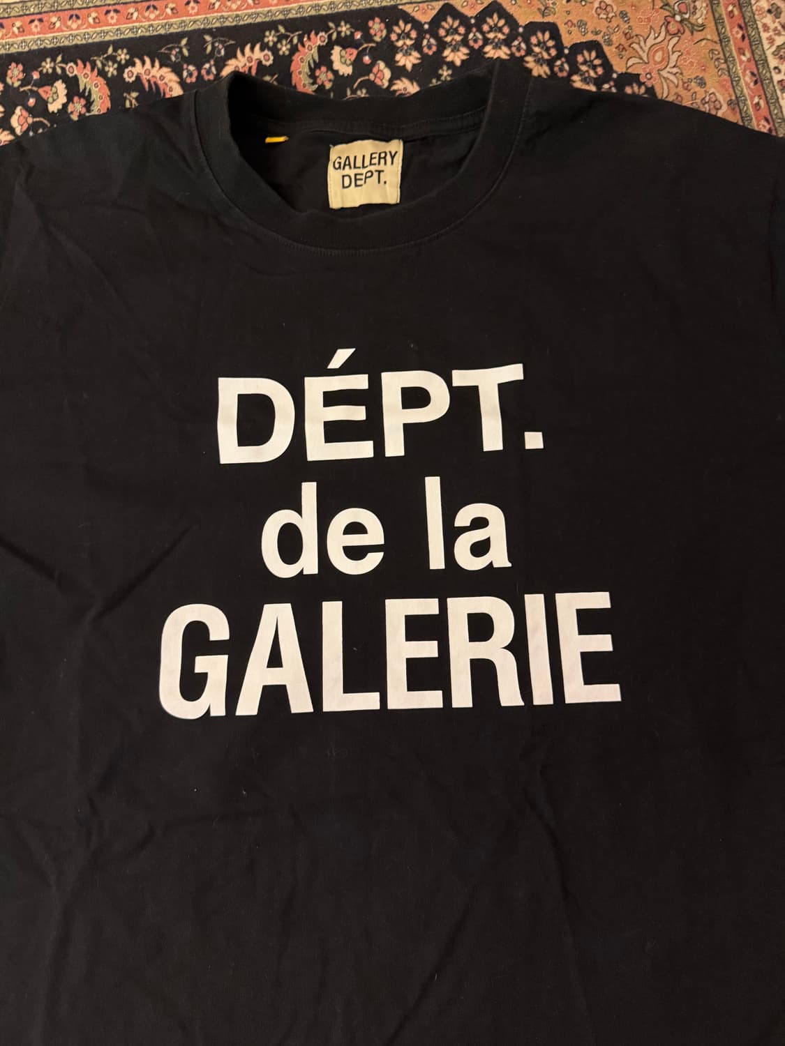 갤러리 디파트먼트 로고 반팔 사이즈2 블랙 상품이미지3