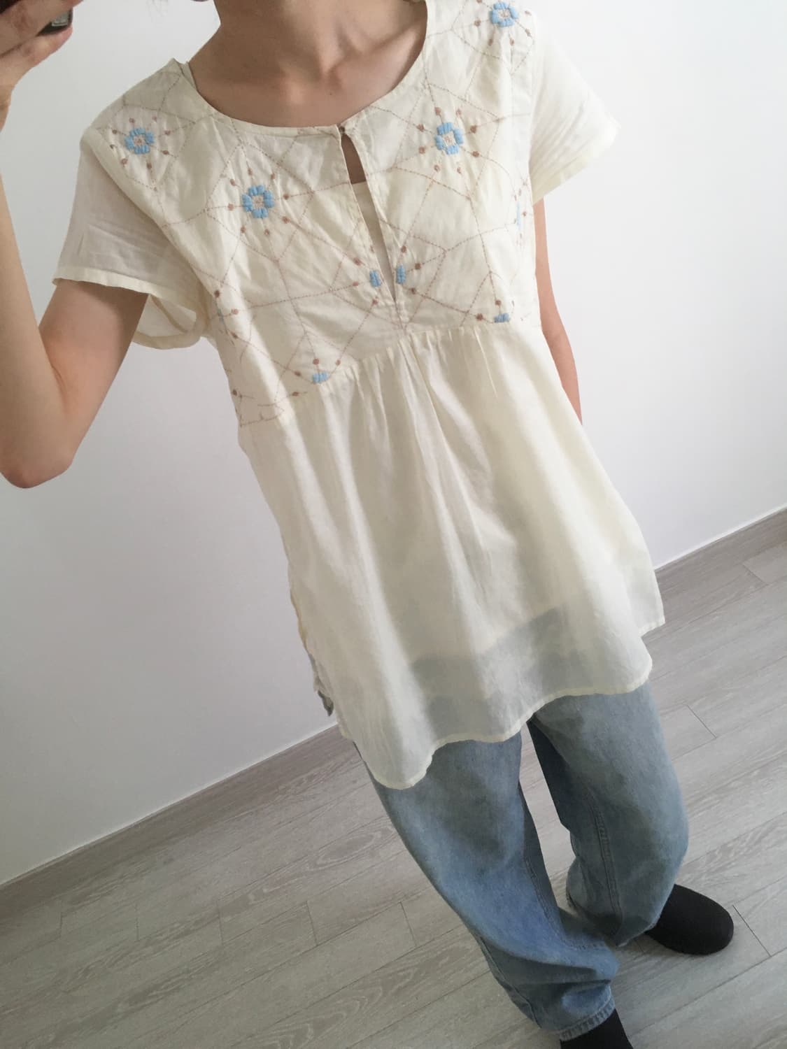 baby embroidery top 상품이미지3