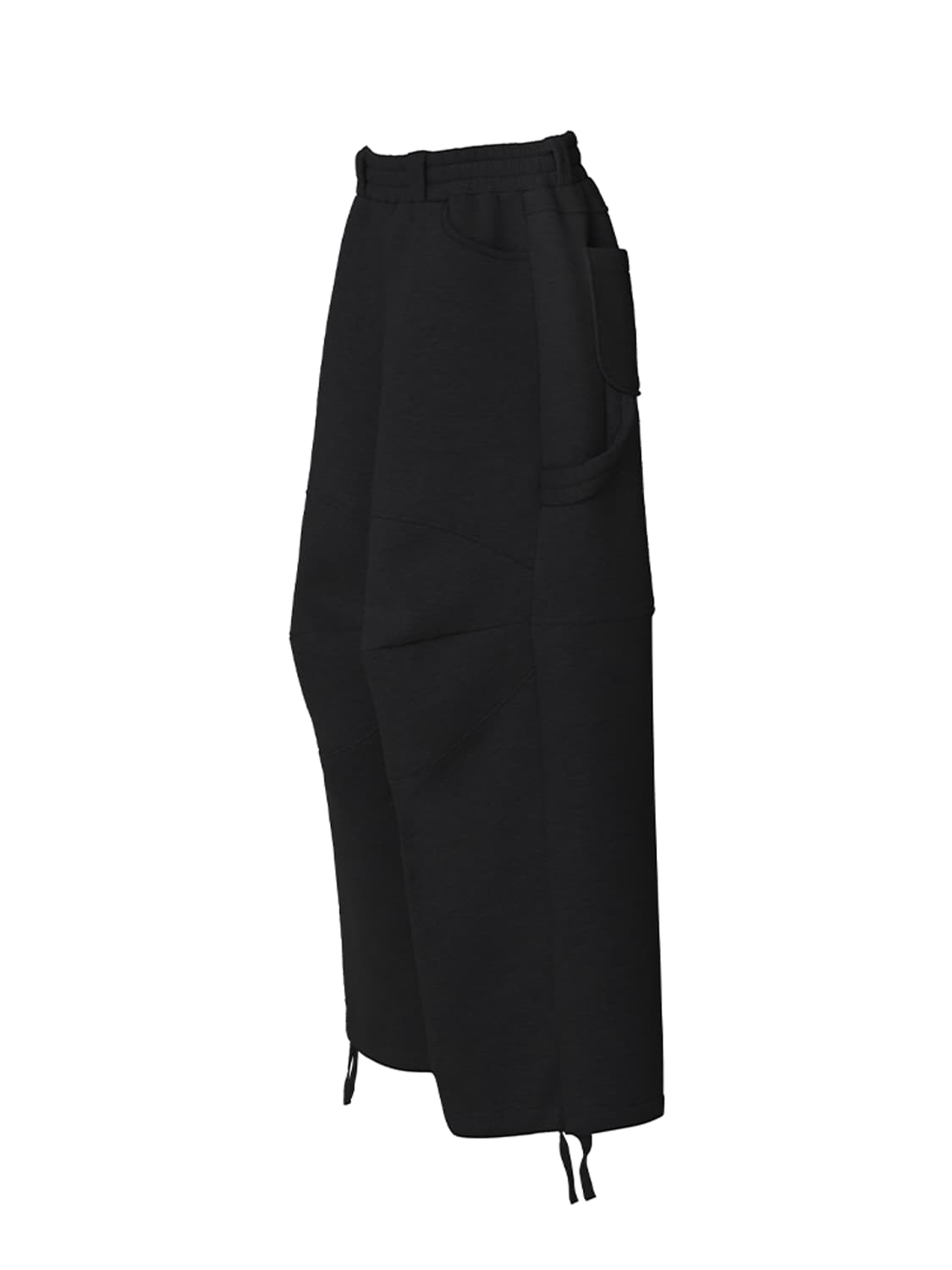 MJD 3D 니 스웨트 팬츠 블랙 상품이미지1