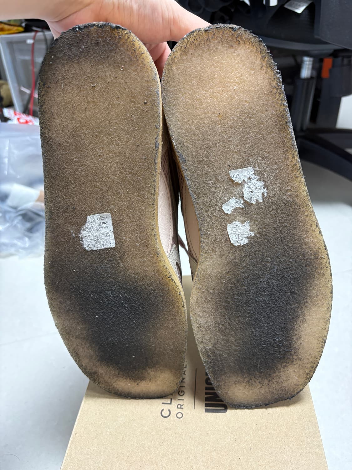 클락스 오리지널스 왈라비 유니온 핑크 베이지 280 상품이미지4