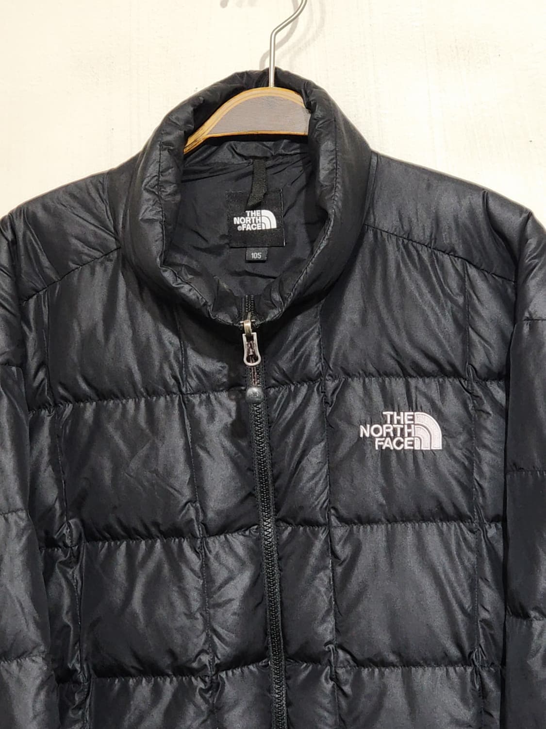 (105) 노스페이스 구스다운 패딩점퍼 블랙 거위털 600 자켓  상품이미지2