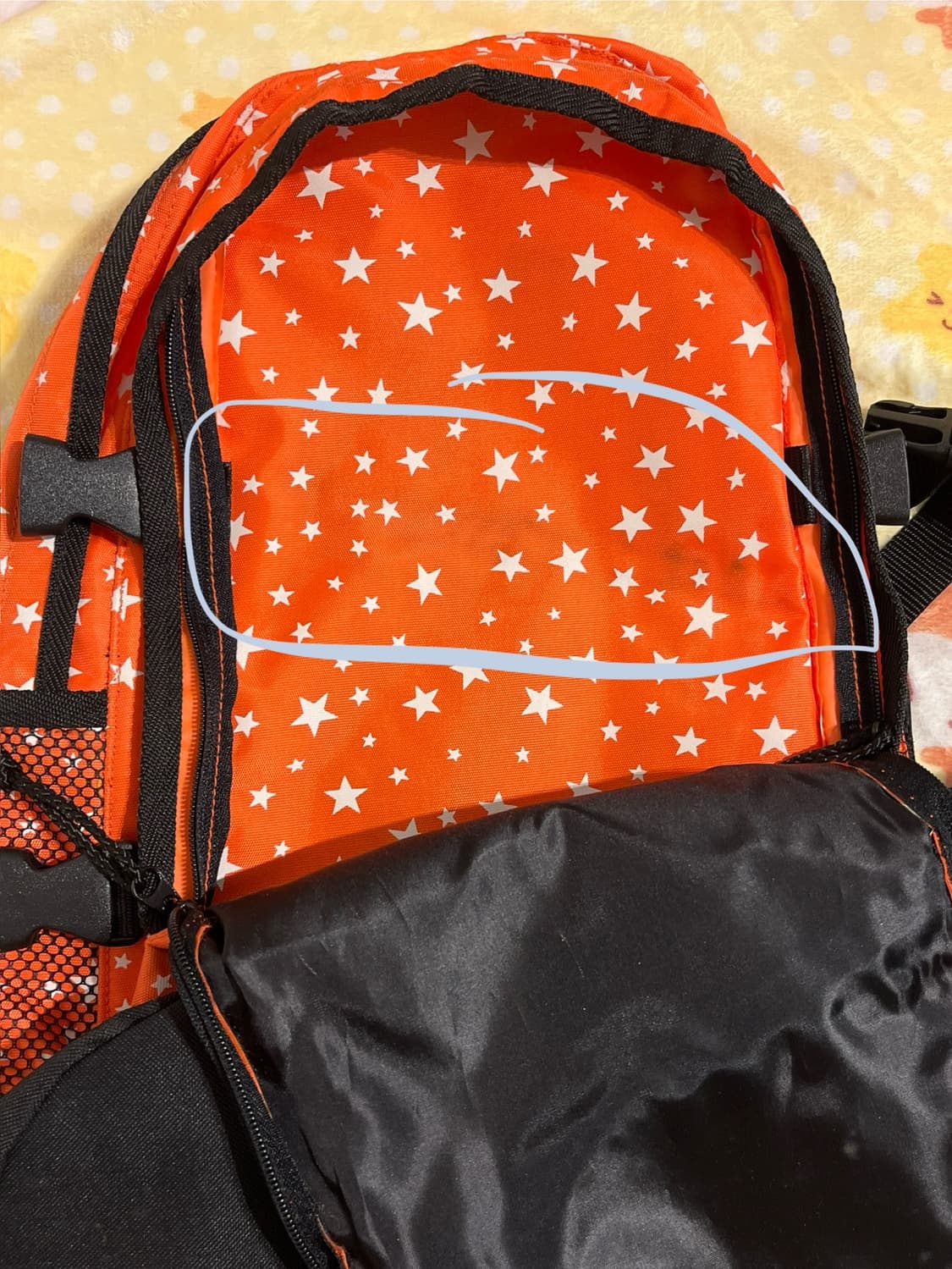 오렌지 별무늬 백팩 🍊 상품이미지3