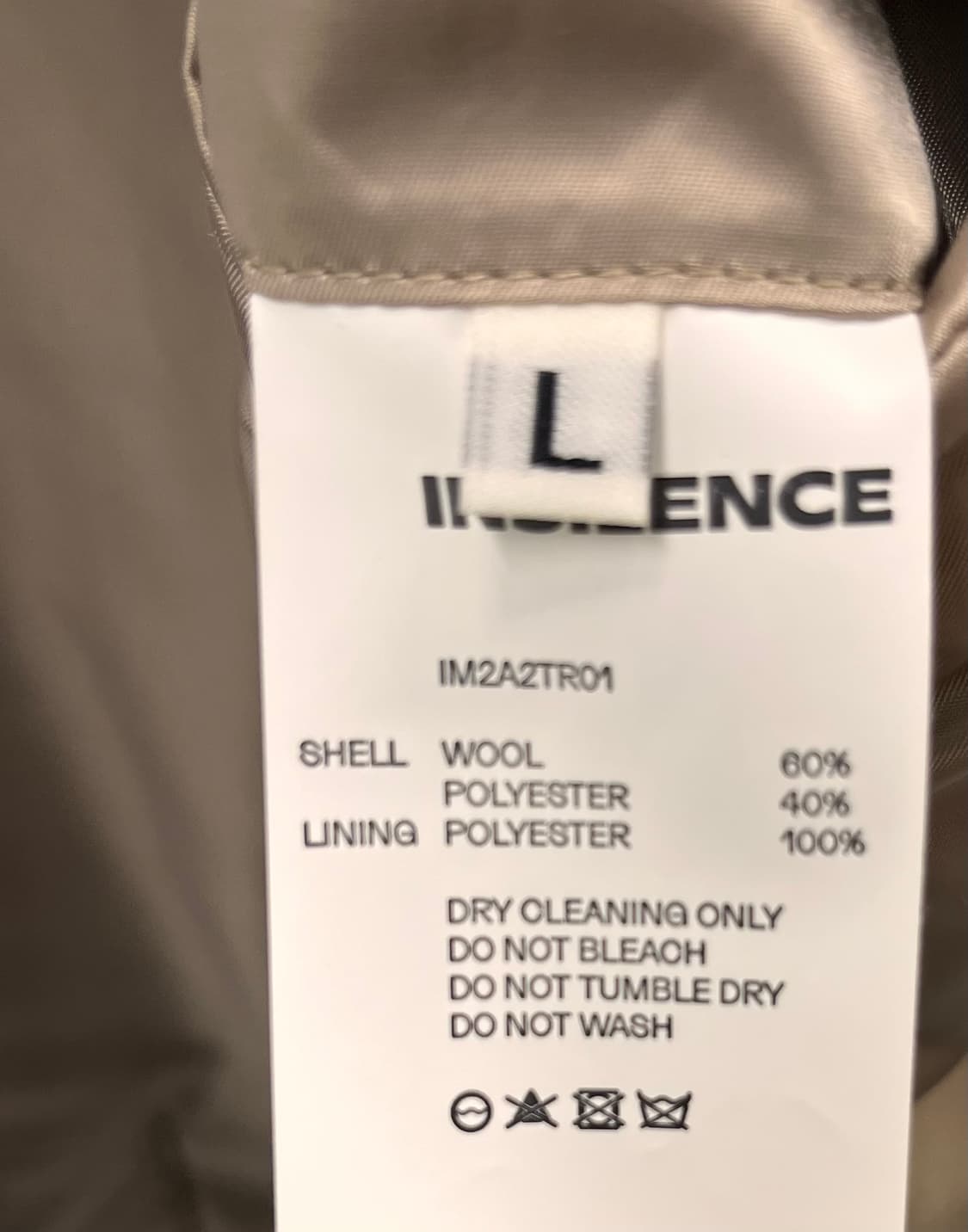 인사일런스 INSILENCE 트렌치 코트 L 상품이미지6