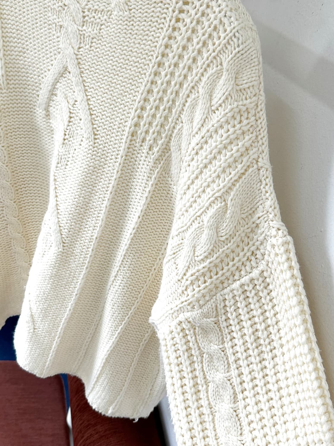 Wide sleeve design loose knit P/O 상품이미지10