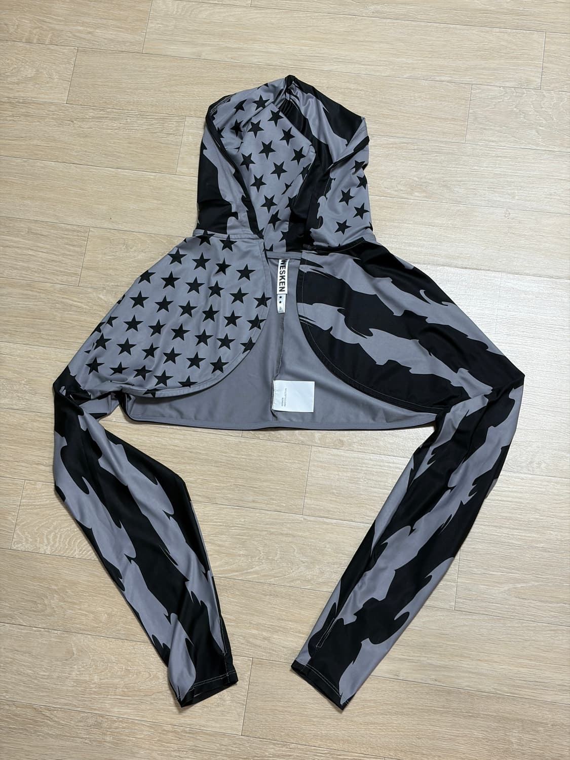 웨스켄 성조기 볼레로 후드 자켓 상품이미지3