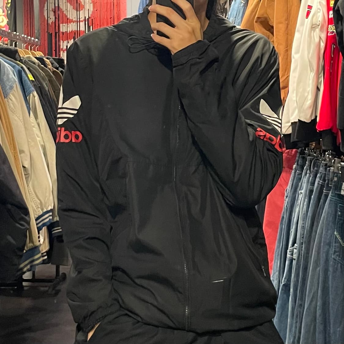 [IM] adidas 아디다스 불꽃 블랙 바람막이 상품이미지3