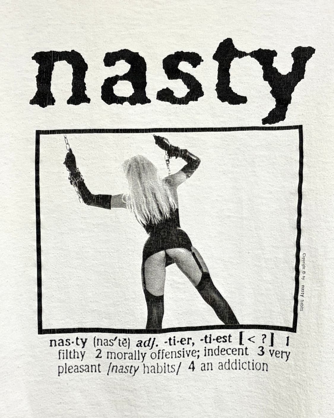 빈티지 90s Nasty Habits BDSM 티셔츠 상품이미지2