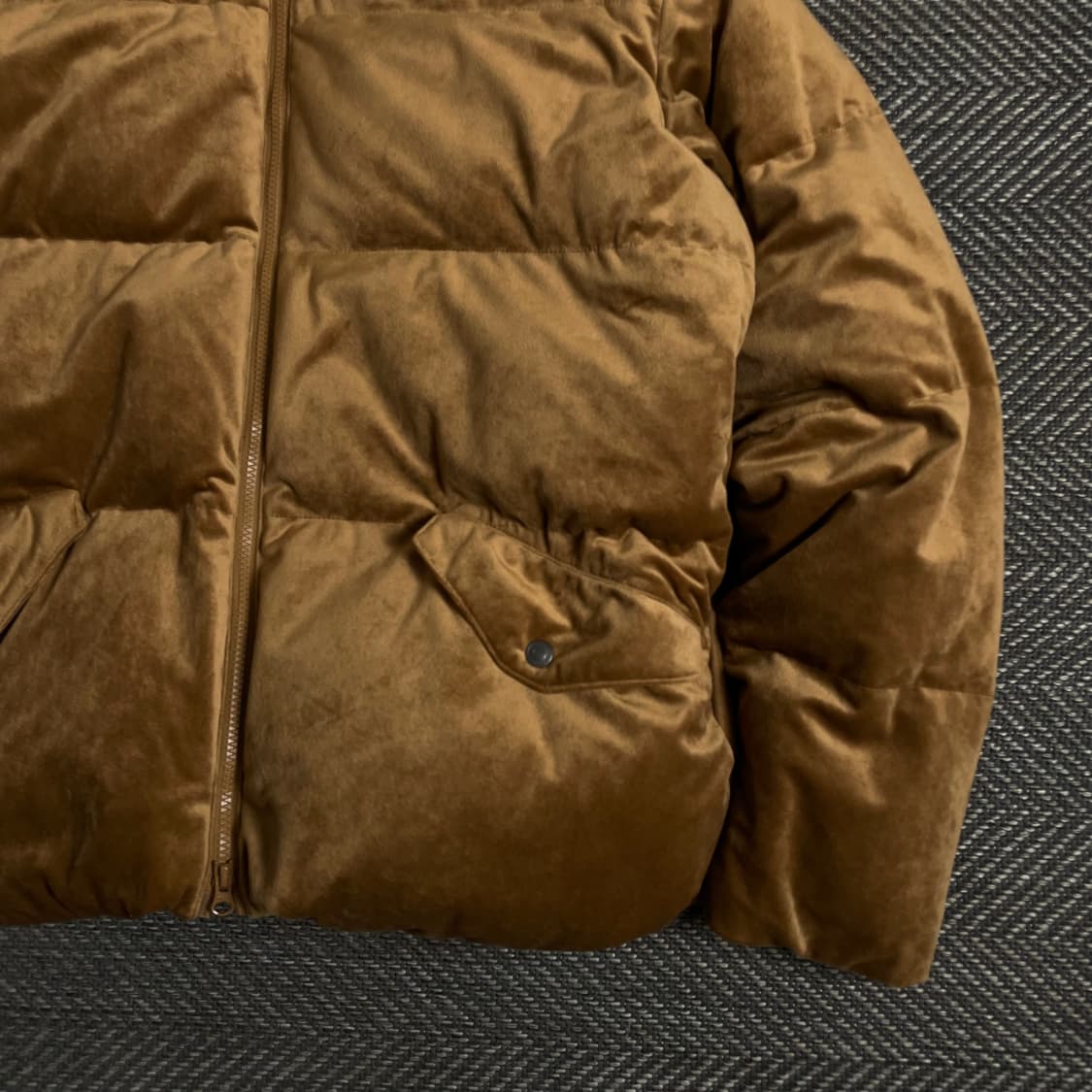 프리즘웍스 아메카지 브라운 벨벳 다운 푸퍼 패딩y 3379 상품이미지3