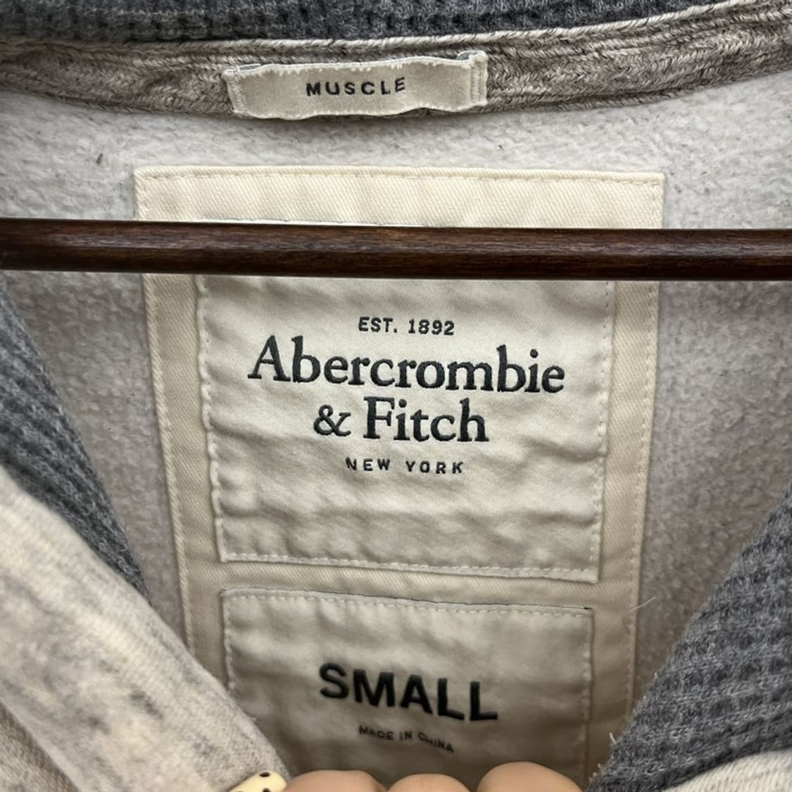 아베크롬비 레트로 Y2K 빈티지 그런지디테일 후드티 S C09742 상품이미지5